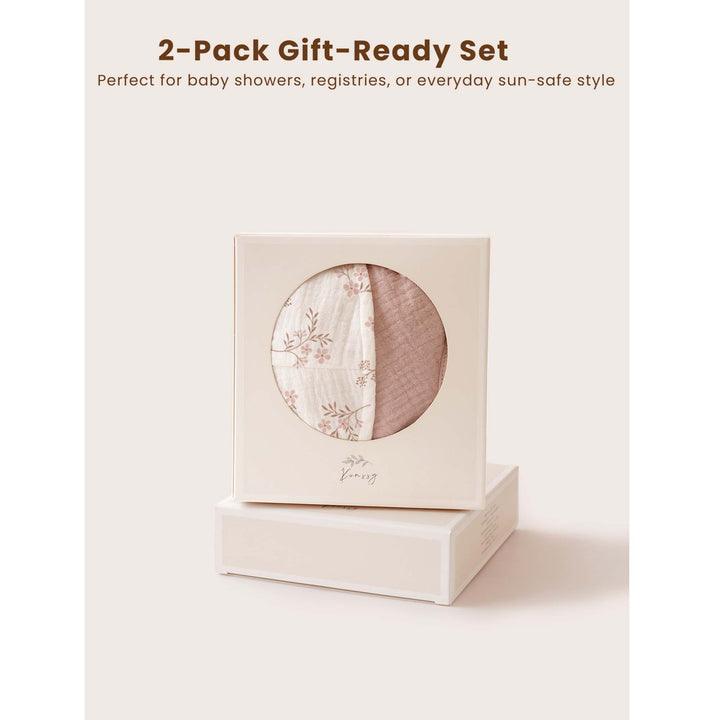 Konssy Muslin Baby Sun Hat 2-Pack