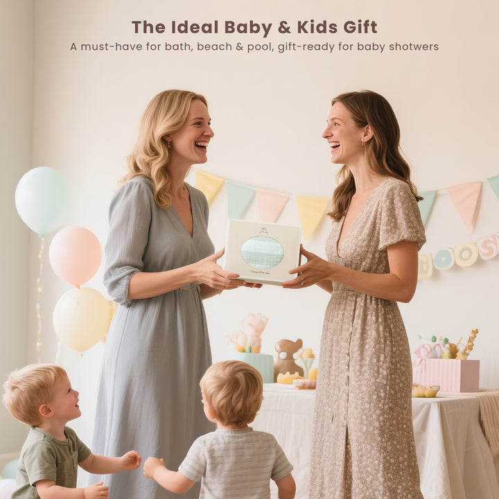 Konssy Muslin Hooded Bath Towels for Kids, 100% Cotton