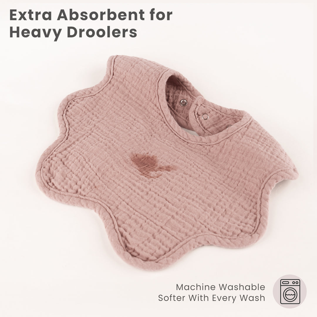 Konssy Muslin Baby Bibs 8 Pack