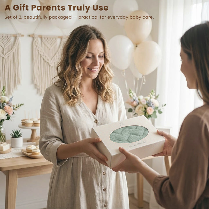 Konssy Waterproof Muslin Changing Pad Cover 2 Pack