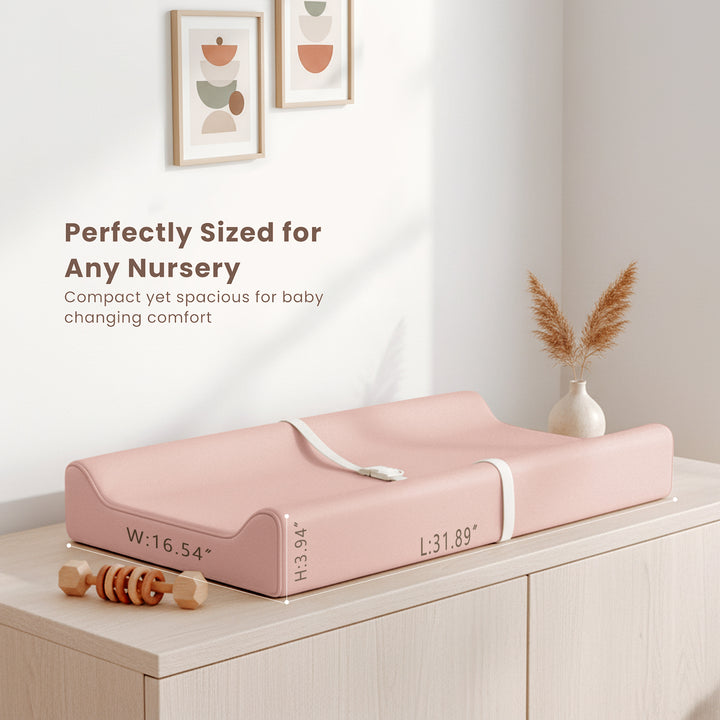 Konssy Vegan Leather Changing Pad with Waterproof Lining Foam