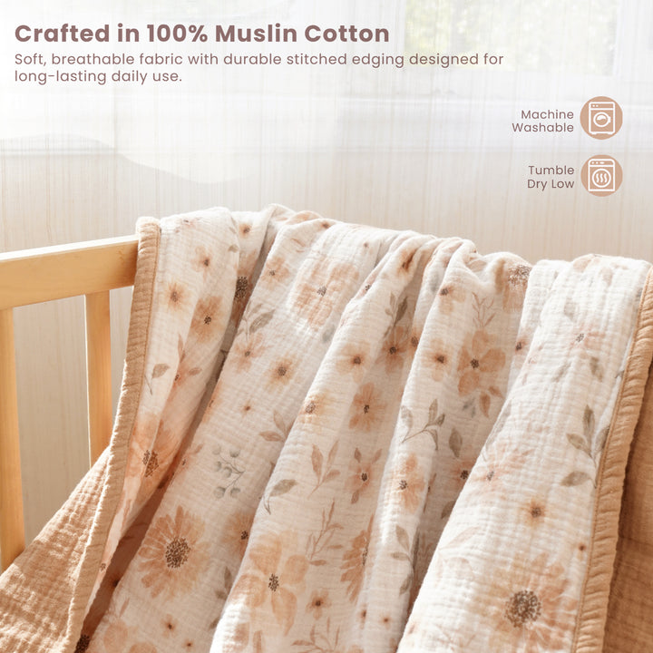 Konssy Muslin Baby Blankets for Girls Boys
