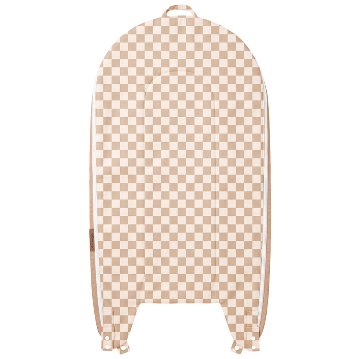 Konssy 100% Cotton Baby Lounger Cover Fits DockATot Deluxe+, Cover Only - Coffee Check - image 1