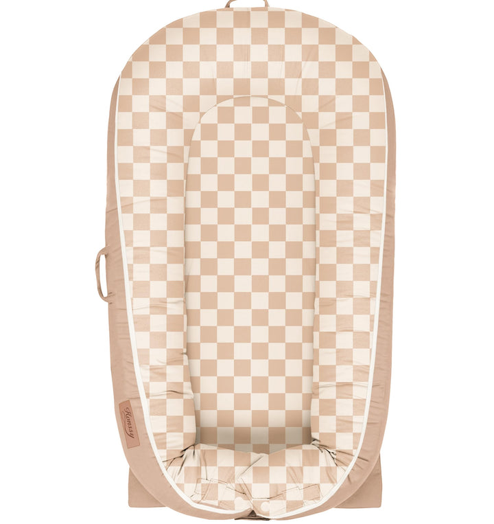 Konssy 100% Cotton Baby Lounger Cover Baby Nest Replacement Cover for Newborn Boys Girls Fits Dockatot Deluxe+ Docks (Cover Only)