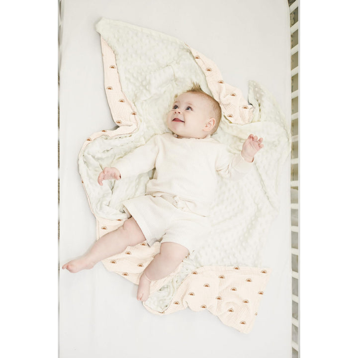 Konssy Soft Muslin Baby Blanket for Unisex Boys & Girls, 30 x 40 Inch - Sun - image 4