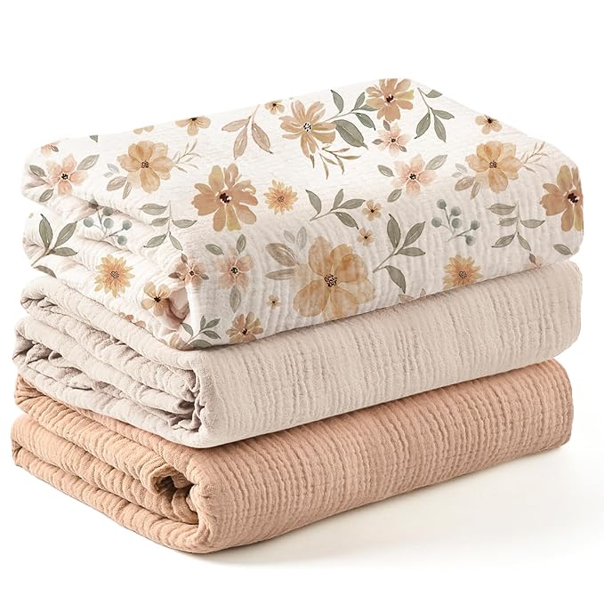 Baby Swaddle Blankets 3 Pack