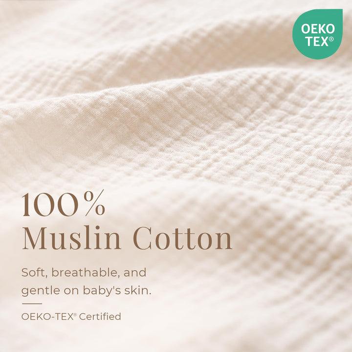 Konssy Muslin Nursing Cover Up for Breastfeeding with Rigid Hoop - Sun - image 3