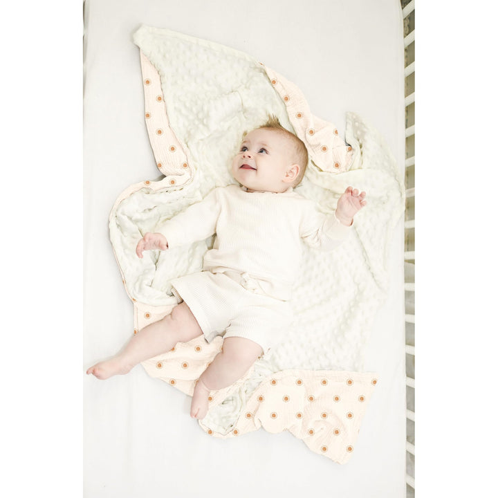 Konssy Soft Muslin Baby Blanket for Unisex Boys & Girls, 30 x 40 Inch - Warm Sun - image 3