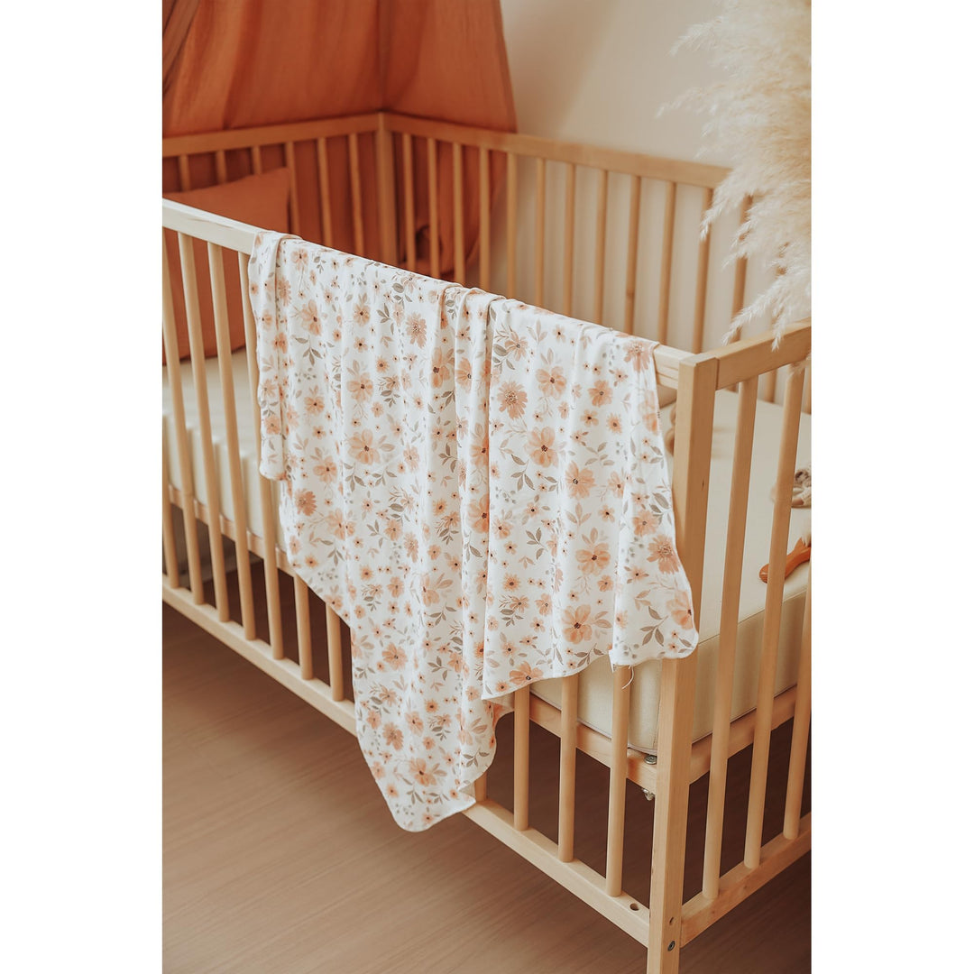 Konssy Baby Blanket & Headband Set, 32 x 32 Inch Swaddle Receiving Blanket - Baihuahui-Baotan-New - image 4