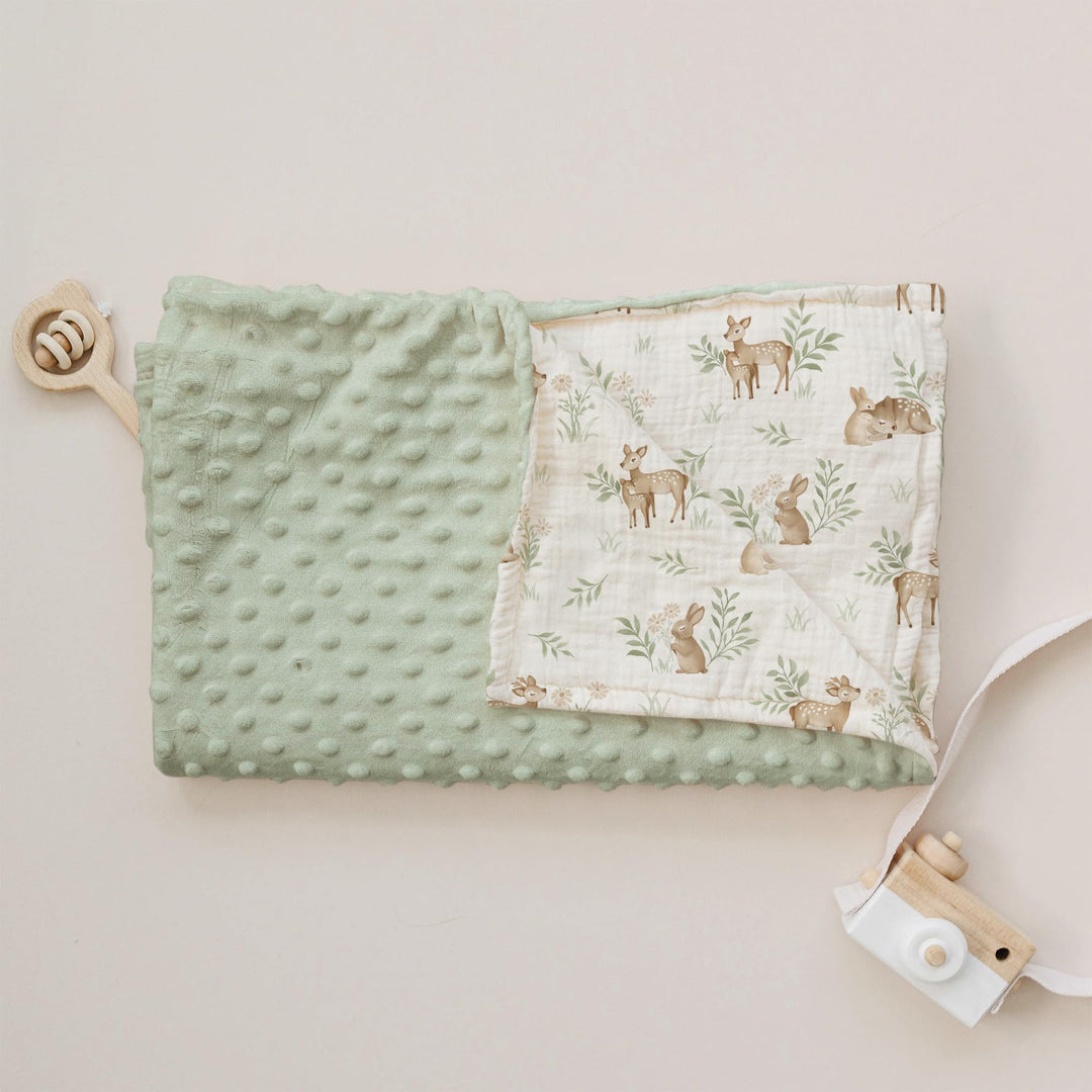 Konssy Soft Muslin Baby Blanket for Unisex Boys & Girls, 30 x 40 Inch - Woodland - image 7