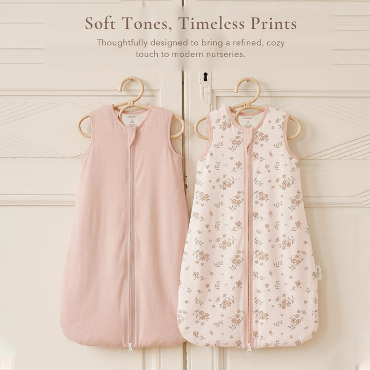 Konssy Rayon Made from Bamboo Baby Sleep Sack 0-6 Months, 1.0 TOG - Pink - image 8
