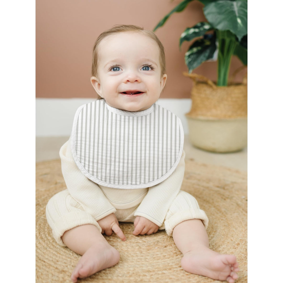 Konssy 8-Pack Muslin Baby Bibs, Adjustable Fit for Drooling and Teething - Ocean - image 6
