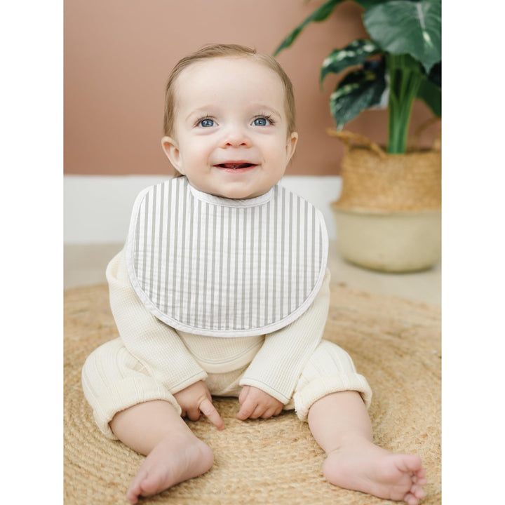 Konssy 8-Pack Muslin Baby Bibs, Adjustable Fit for Drooling and Teething - Ocean - image 6
