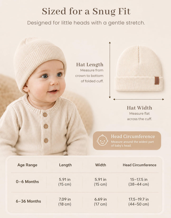 Konssy 4-Pack Baby Beanie Winter Hat for Newborn Infant Boy Girl 0-6 Months - Pink - image 4