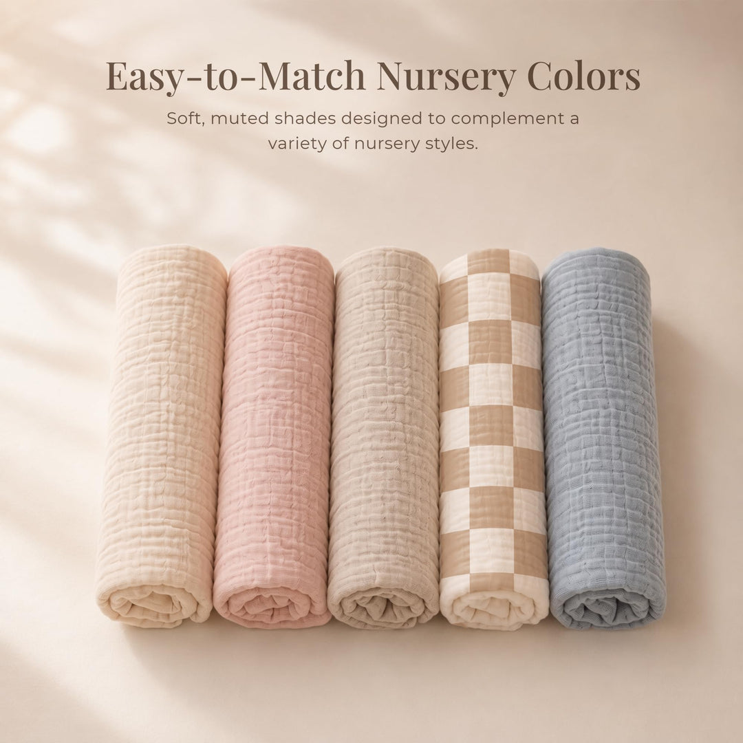 Konssy Muslin Nursing Pillow Covers, Soft Cover for Breastfeeding Pillows - Oat - image 8