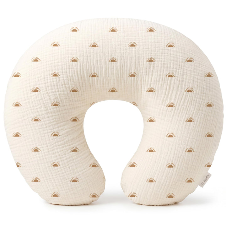 Konssy Muslin Nursing Pillow Covers, Soft Cover for Breastfeeding Pillows - Sun - image 1