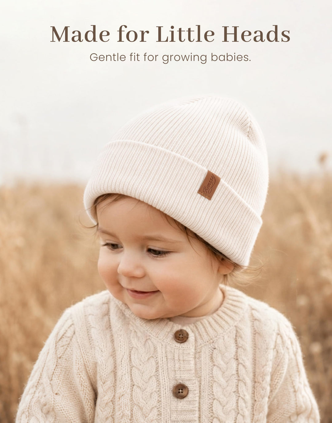 Konssy 4-Pack Baby Beanie Winter Hat for Newborn Infant Boy Girl 0-6 Months - Pink - image 7