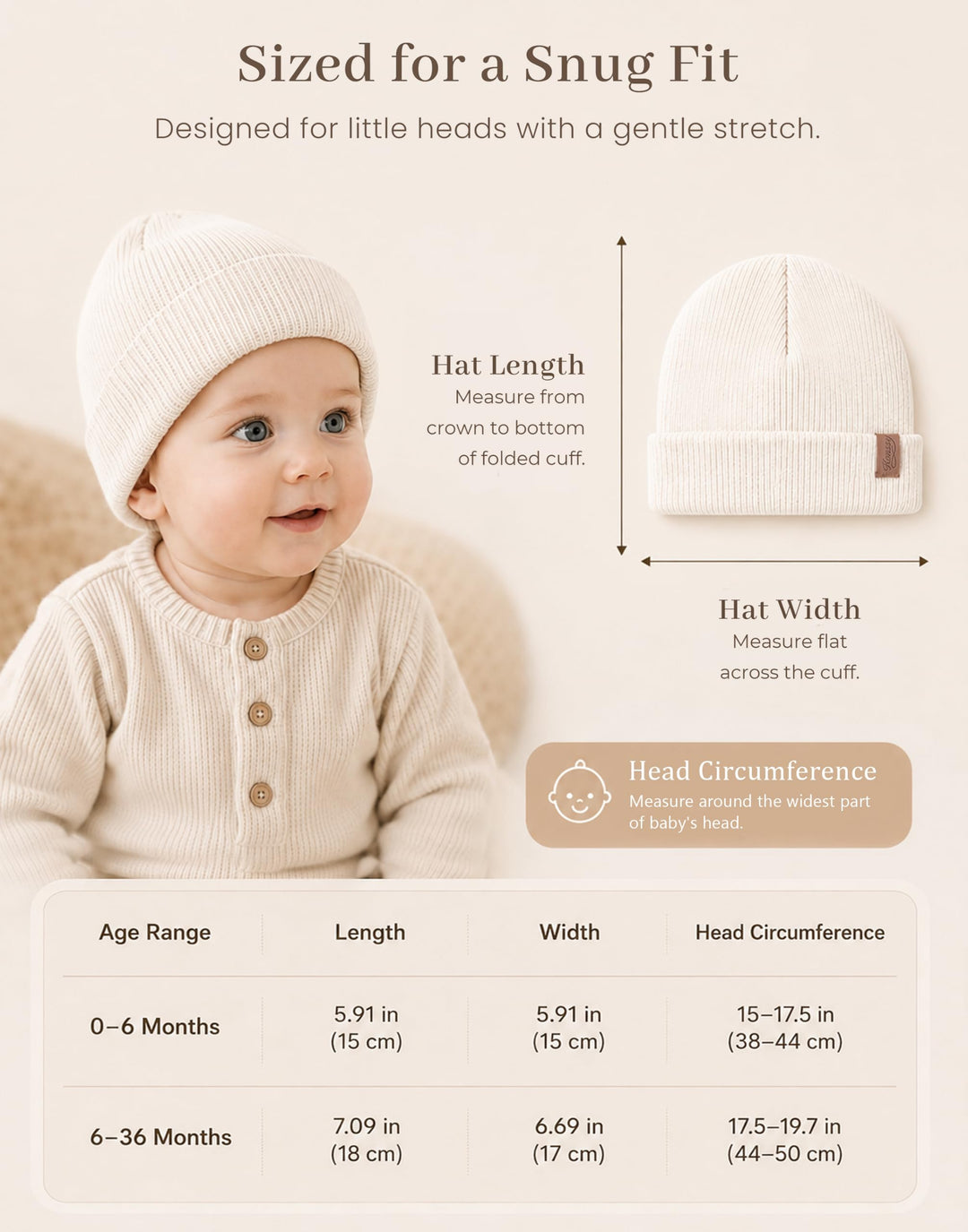 Konssy 4-Pack Baby Beanie Winter Hat for Newborn Infant Boy Girl 0-6 Months - Navy - image 4