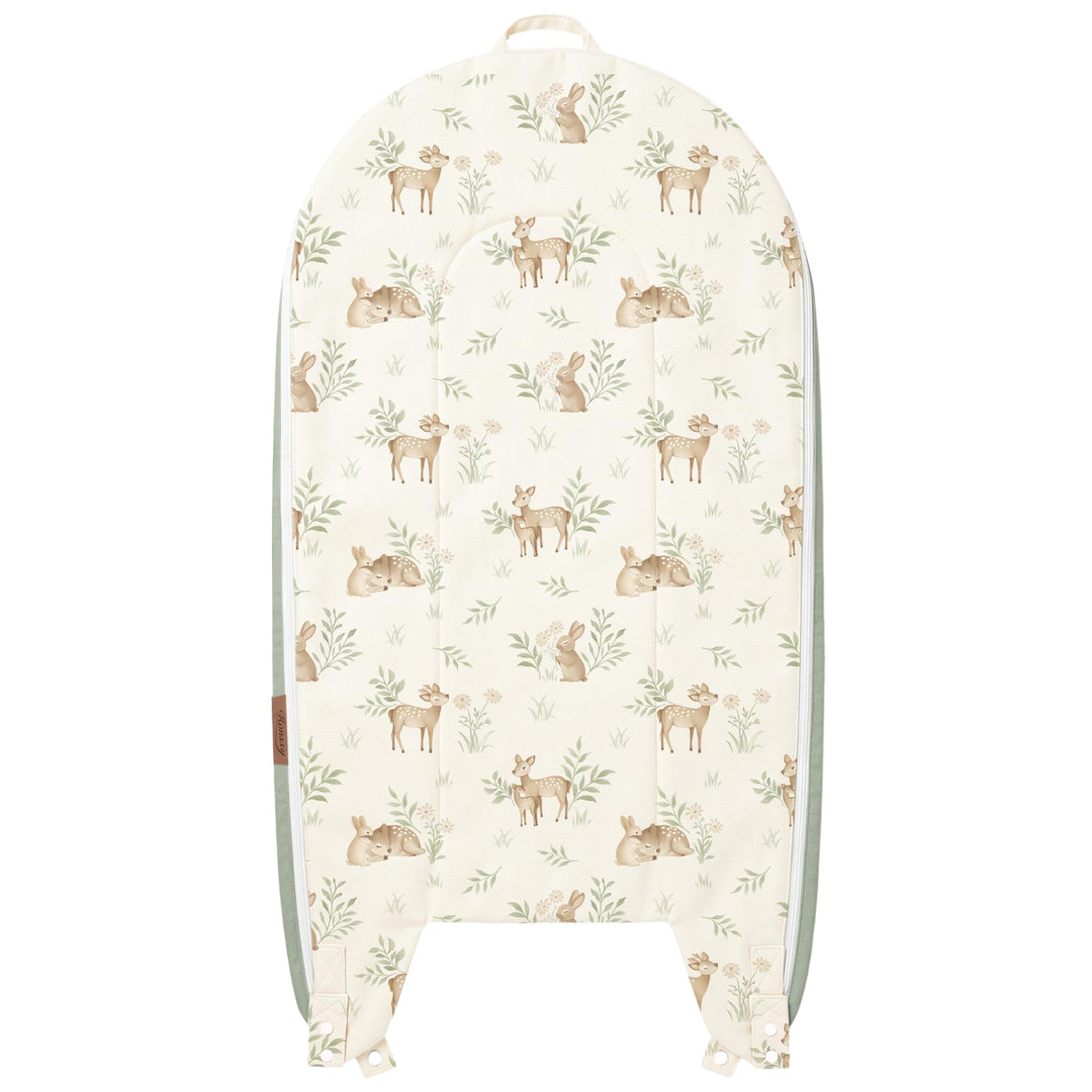 Konssy 100% Cotton Baby Lounger Cover Fits DockATot Deluxe+, Cover Only - Woodland - image 1