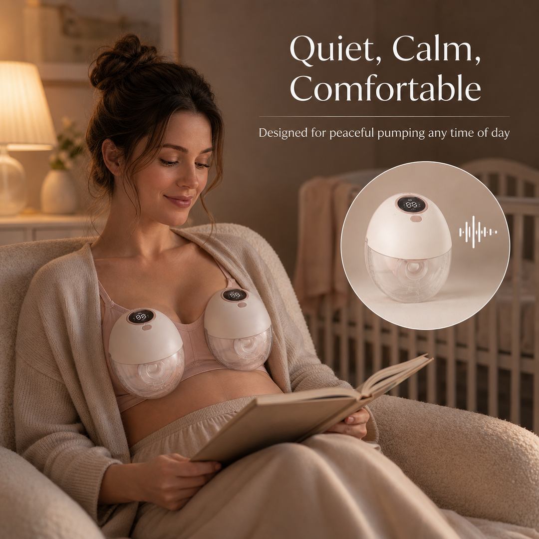 Konssy Wearable Electric Breast Pump, Hands-Free In-Bra Milk Pump with Adjustable Settings