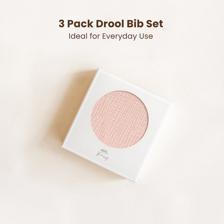 Konssy Muslin Baby Bibs for Girls – Soft 100% Cotton Drool Bibs