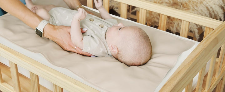 Konssy Faux Leather Waterproof Baby Changing Mat 2 Pack, Regular, 32"x20" - product details 8