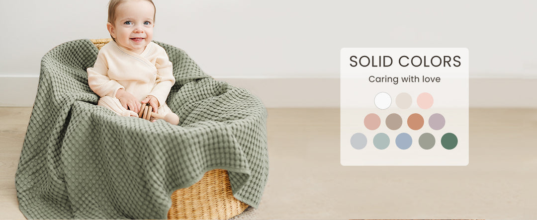 Konssy Waffle Baby Blanket for Boys & Girls, Soft Newborn Swaddle Blanket - product details 2