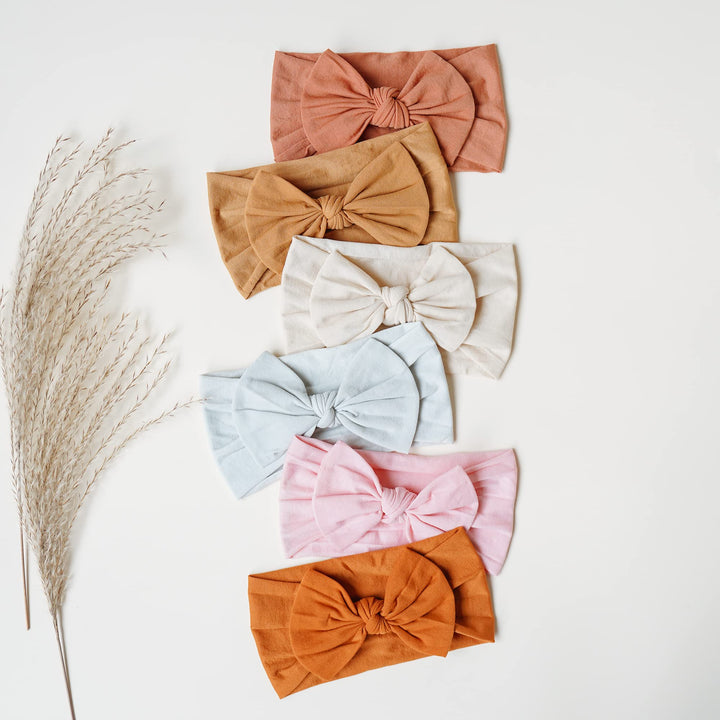 Prohouse 20 Pcs Baby Girl Bows and Headbands, Elastics Nylon Hairbands - Guangban-20Se-3dai-New - image 5