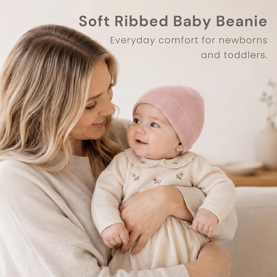 Konssy 6 Pack Baby Beanie Hats for Newborn Infant Girls Boys, 0-6 Months - Xiao-Yuanmao-3Dai-Tuo-Xin - image 3
