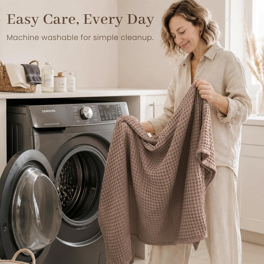 Konssy Waffle Baby Blanket for Boys & Girls, Softer Newborn Swaddle Blanket/2026 Upgraded Waffle Knit, Cozy Crib Blanket for Nursery, Stroller & Toddler Bed, Machine Washable, 43" x 43"
