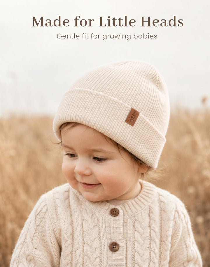 Konssy 4-Pack Baby Beanie Winter Hat for Newborn Infant Boy Girl 0-6 Months - Brown - image 7