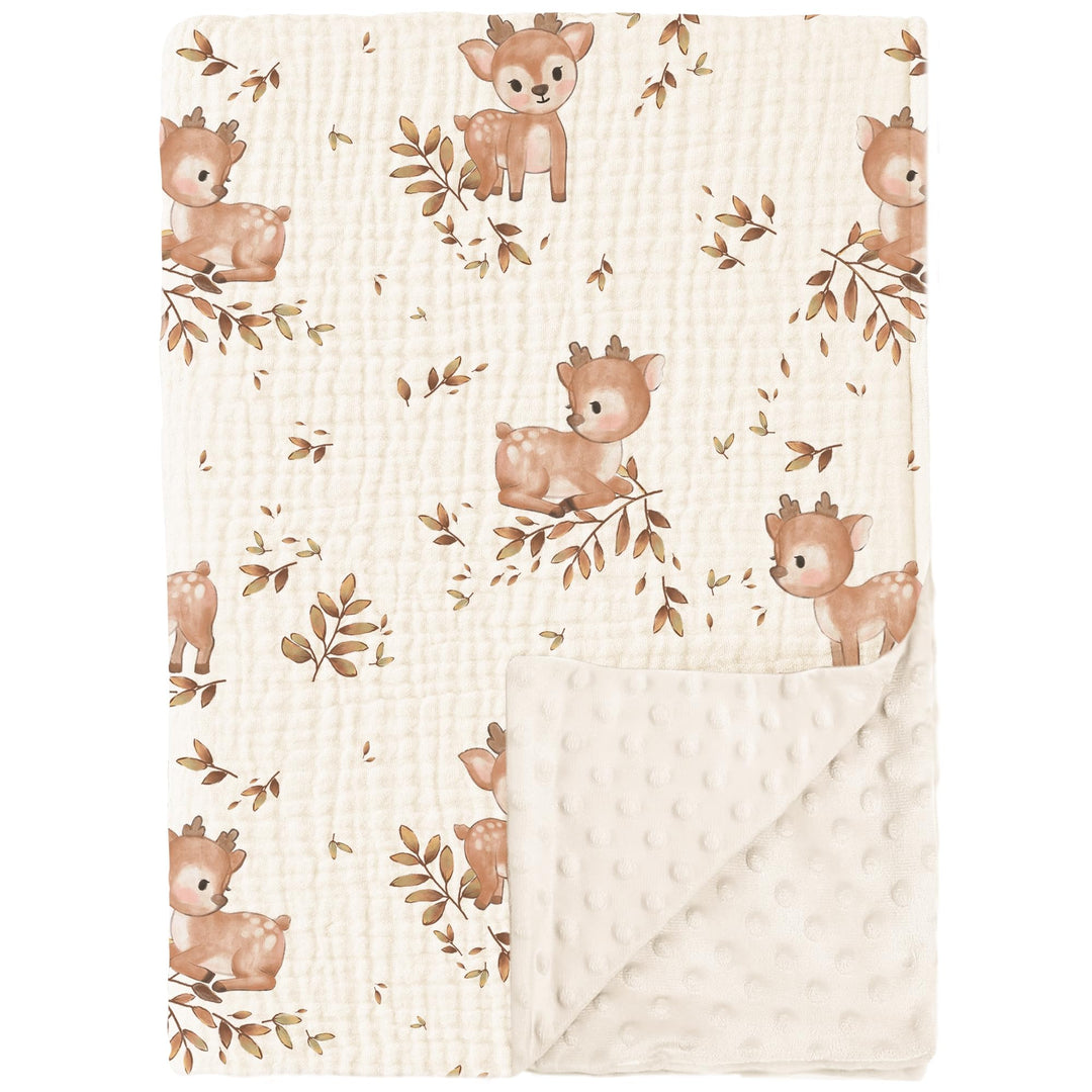 Konssy Soft Muslin Baby Blanket for Unisex Boys & Girls, 30 x 40 Inch - DoudouTan-Senxilu-New - image 1
