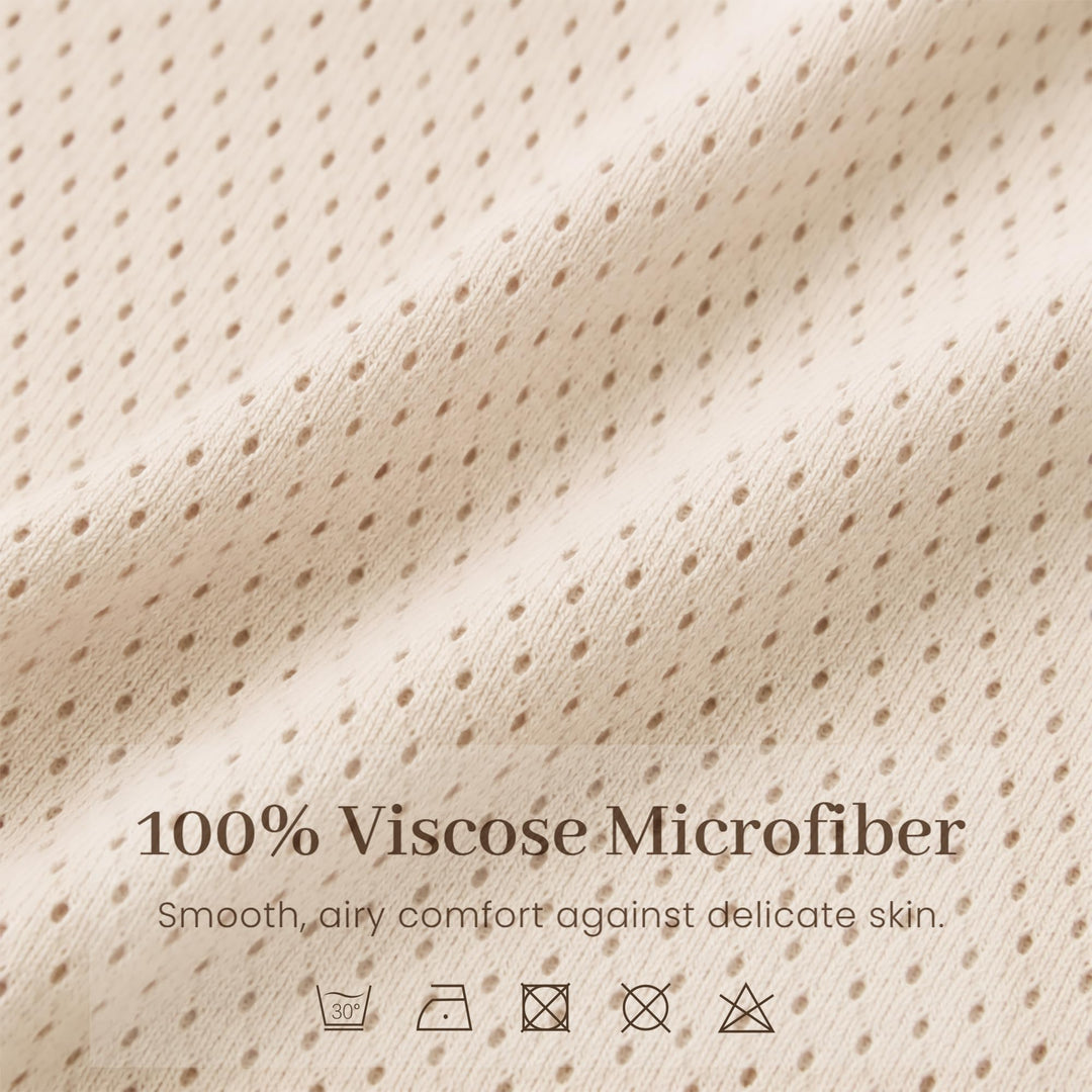 Konssy Nursing Cover for Breastfeeding, Full Privacy Nursing Poncho - Blush Beige - image 3