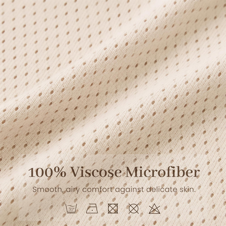 Konssy Nursing Cover for Breastfeeding, Full Privacy Nursing Poncho - Blush Beige - image 3
