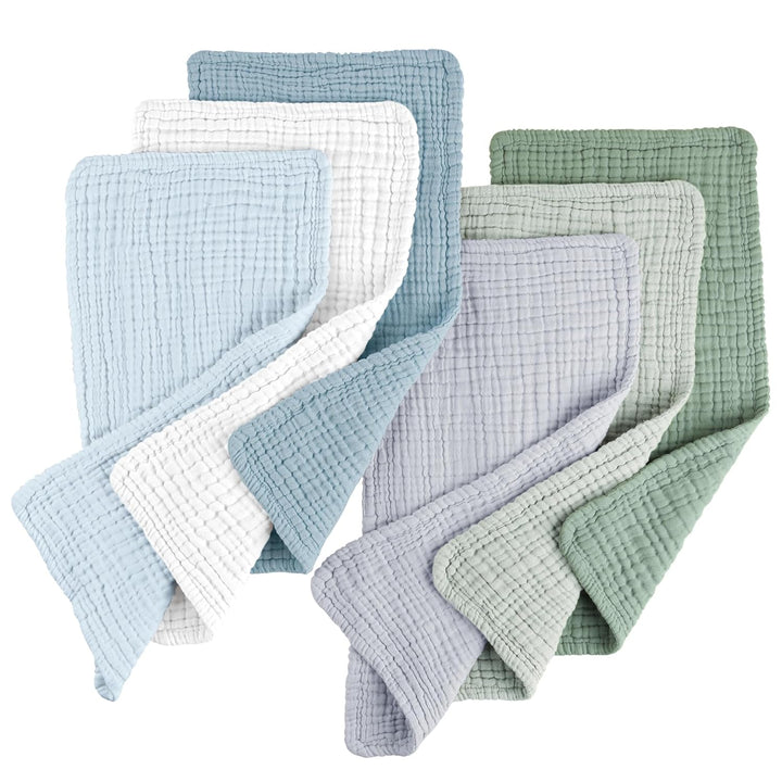 Muslin Baby Burp Cloths Sets 6 Pack