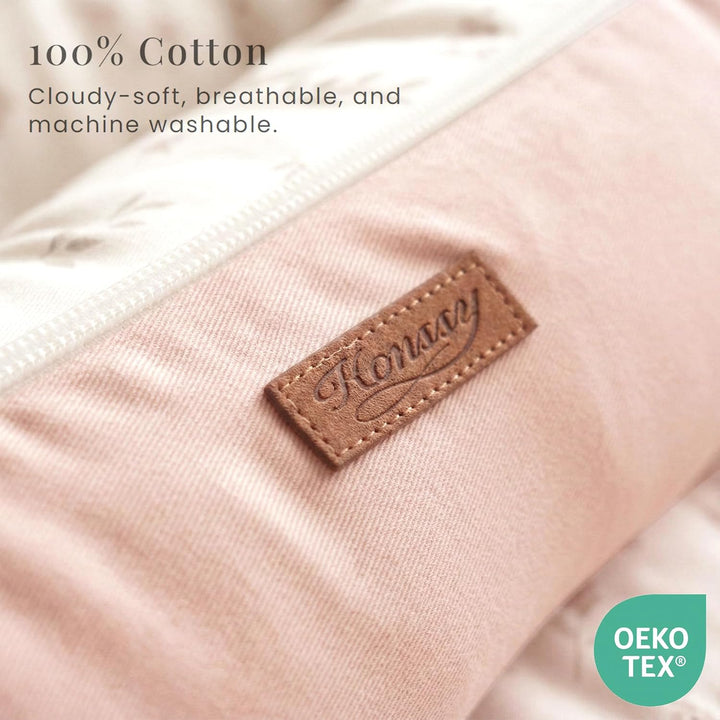 Konssy 100% Cotton Baby Lounger Cover Baby Nest Replacement Cover for Newborn Boys Girls Fits Dockatot Deluxe+ Docks (Cover Only)