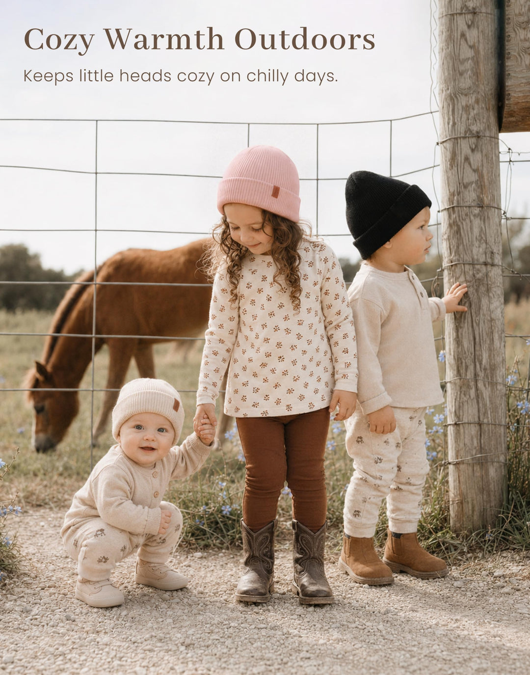 Konssy 4-Pack Baby Beanie Winter Hat for Newborn Infant Boy Girl 0-6 Months - Pink - image 8