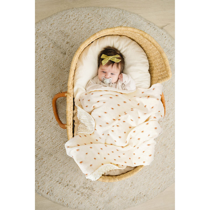 Konssy Soft Muslin Baby Blanket for Unisex Boys & Girls, 30 x 40 Inch - Sun - image 3