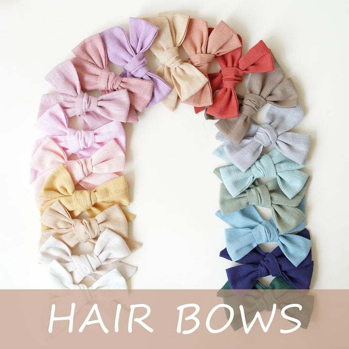 Prohouse 40 Pcs Toddler Hair Bows for Girls, Alligator Clip Bows Set - Vibrant - image 7