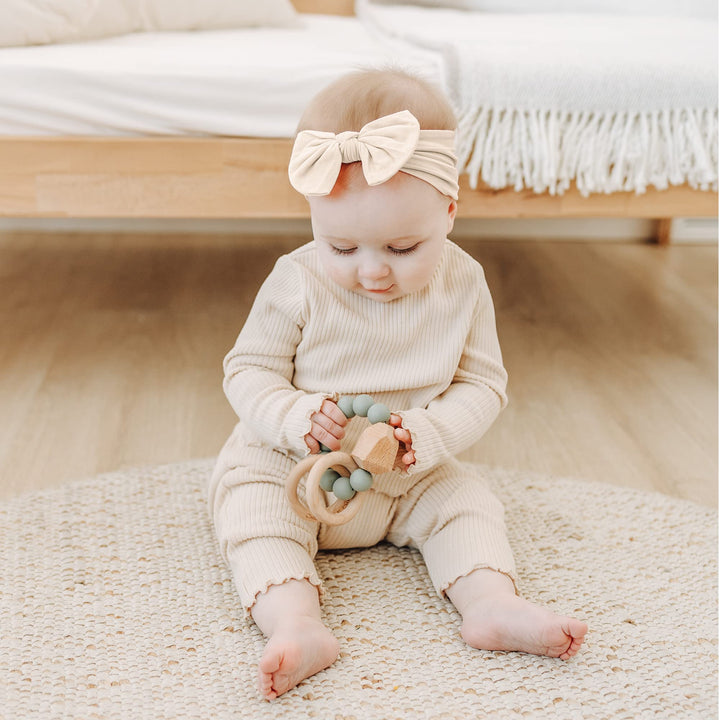 Prohouse 20 Pcs Baby Girl Bows and Headbands, Elastics Nylon Hairbands - Guanban-20Se-New - image 3