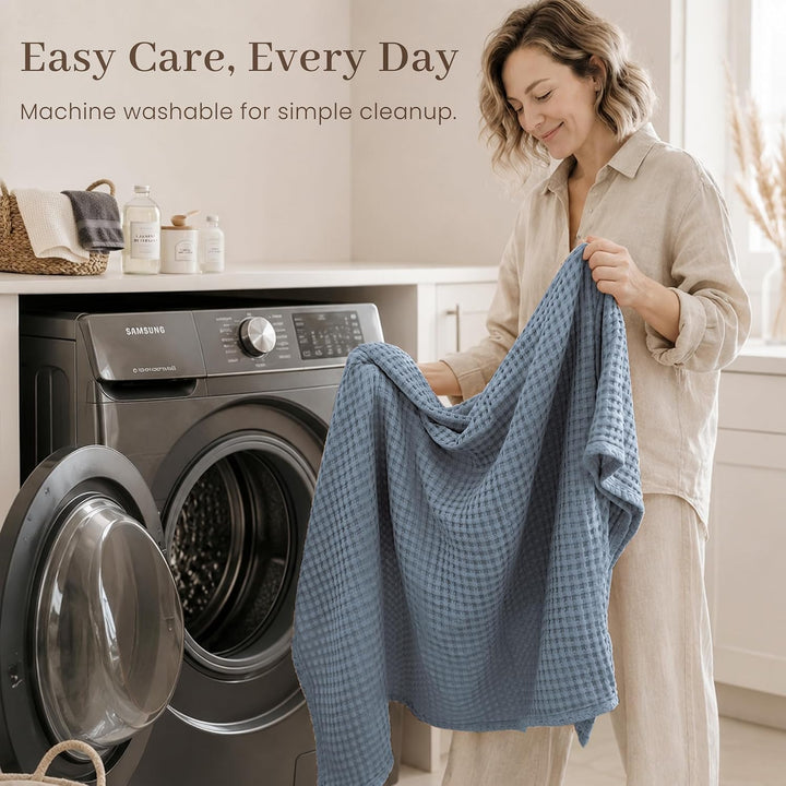 Konssy Waffle Baby Blanket for Boys & Girls, Softer Newborn Swaddle Blanket/2026 Upgraded Waffle Knit, Cozy Crib Blanket for Nursery, Stroller & Toddler Bed, Machine Washable, 43" x 43"
