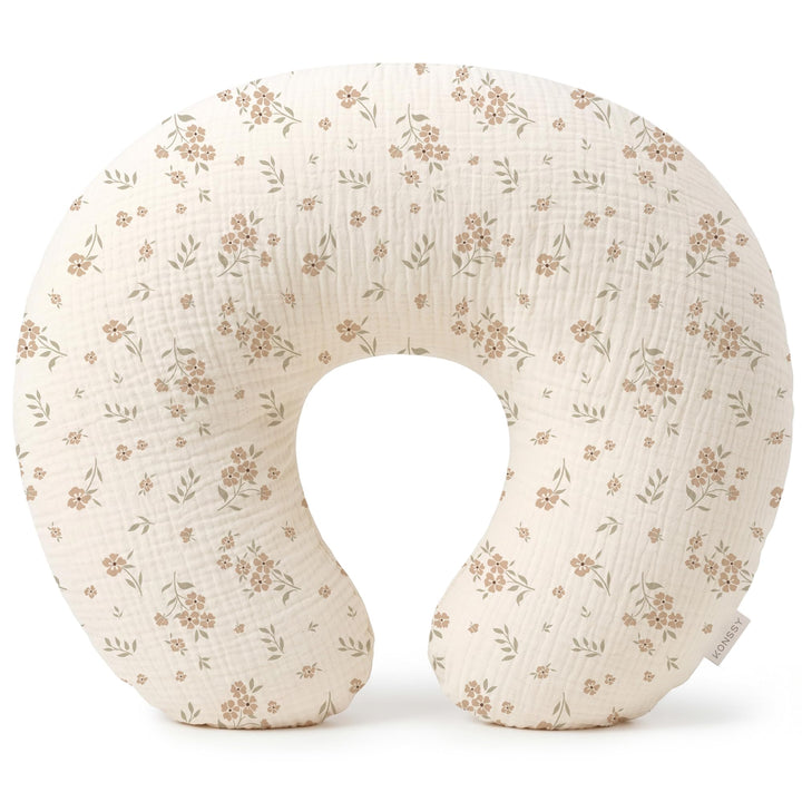 Konssy Muslin Nursing Pillow Covers, Soft Cover for Breastfeeding Pillows - Blossom - image 1