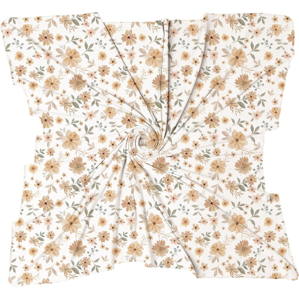 Konssy Baby Blanket & Headband Set, 32 x 32 Inch Swaddle Receiving Blanket - Baihuahui-Baotan-New - image 2