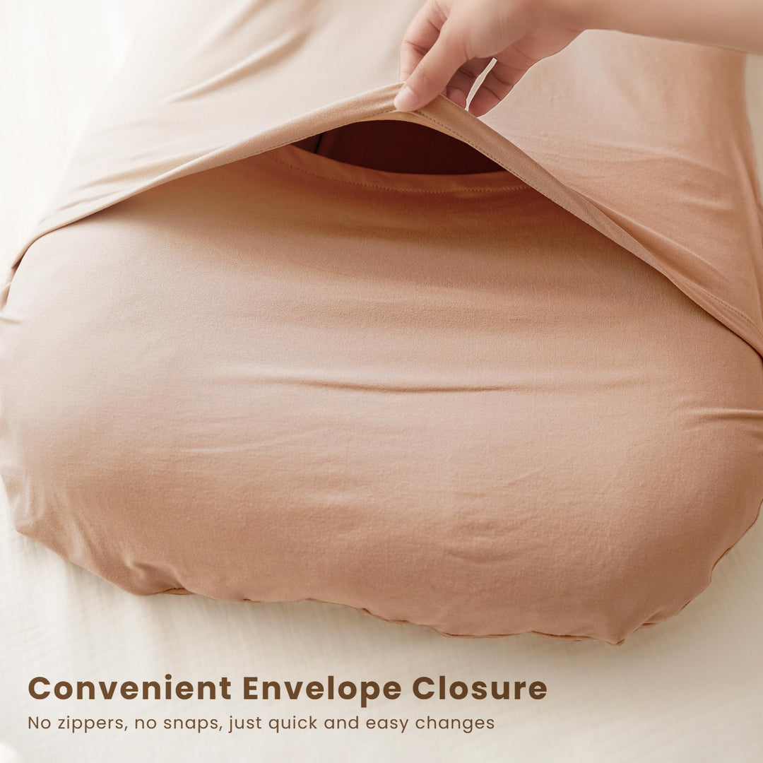 Konssy 2 Pack Baby Lounger Cover, Stretchy Infant Slipcover, Covers Only - Flourish,Cream - image 4