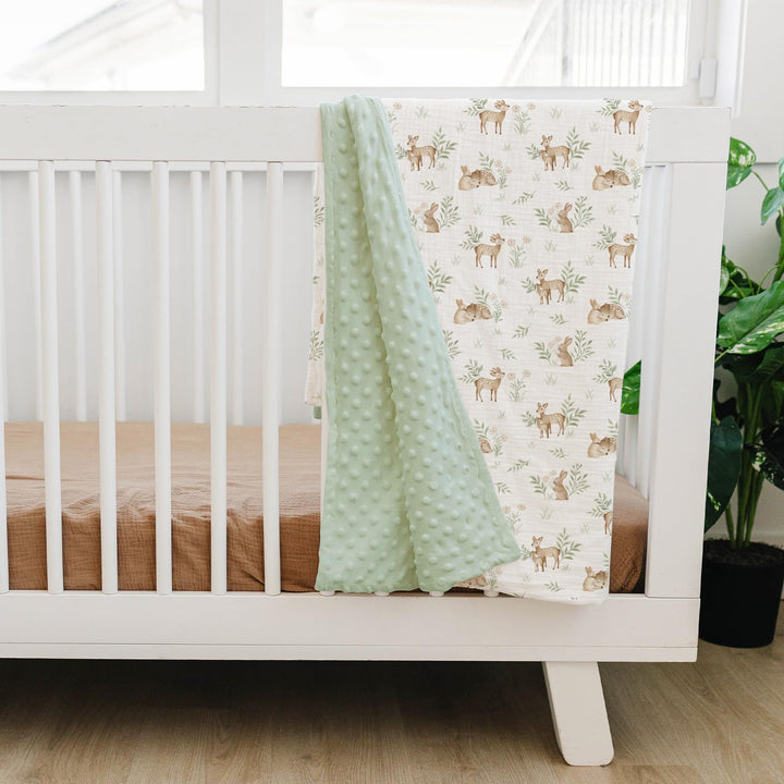 Konssy Soft Muslin Baby Blanket for Unisex Boys & Girls, 30 x 40 Inch - Woodland - image 5