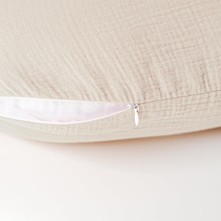 Konssy Muslin Nursing Pillow Covers, 100% Cotton Soft & Adorable Covers for Breastfeeding Pillows, Slipcovers for Newborn Baby Boys & Girls