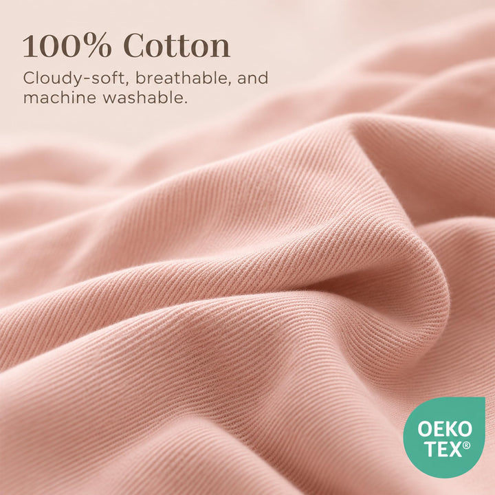 Konssy 100% Cotton Baby Lounger Cover Fits DockATot Deluxe+, Cover Only - Blossom - image 3