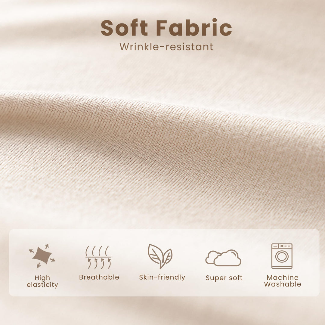 Konssy 2 Pack Baby Lounger Cover, Stretchy Infant Slipcover, Covers Only - Flourish,Cream - image 3