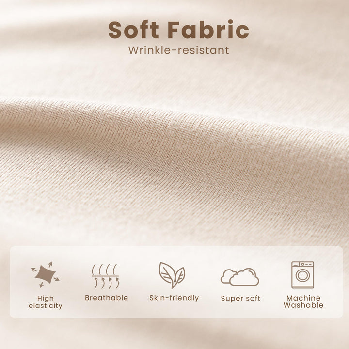 Konssy 2 Pack Baby Lounger Cover, Stretchy Infant Slipcover, Covers Only - Flourish,Cream - image 3