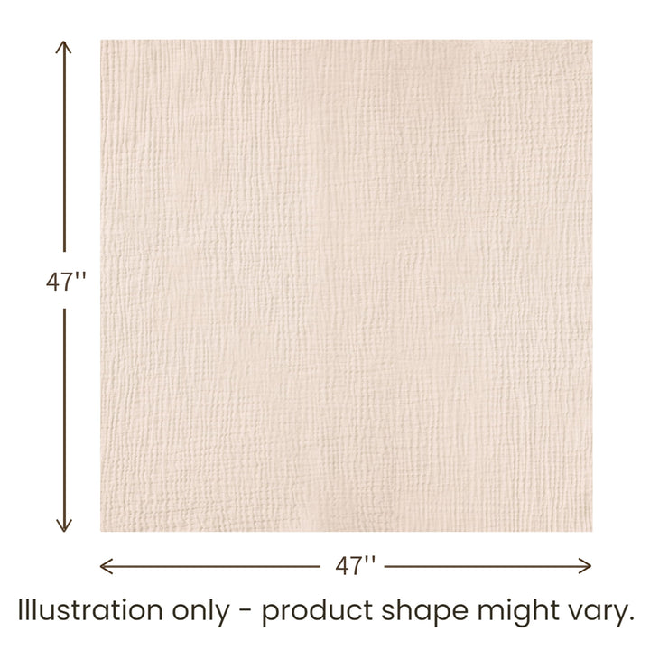 Konssy Muslin Swaddle Blankets, 100% Cotton Receiving Blankets, 47"x 47" - Coffee Check,Moon - image 6